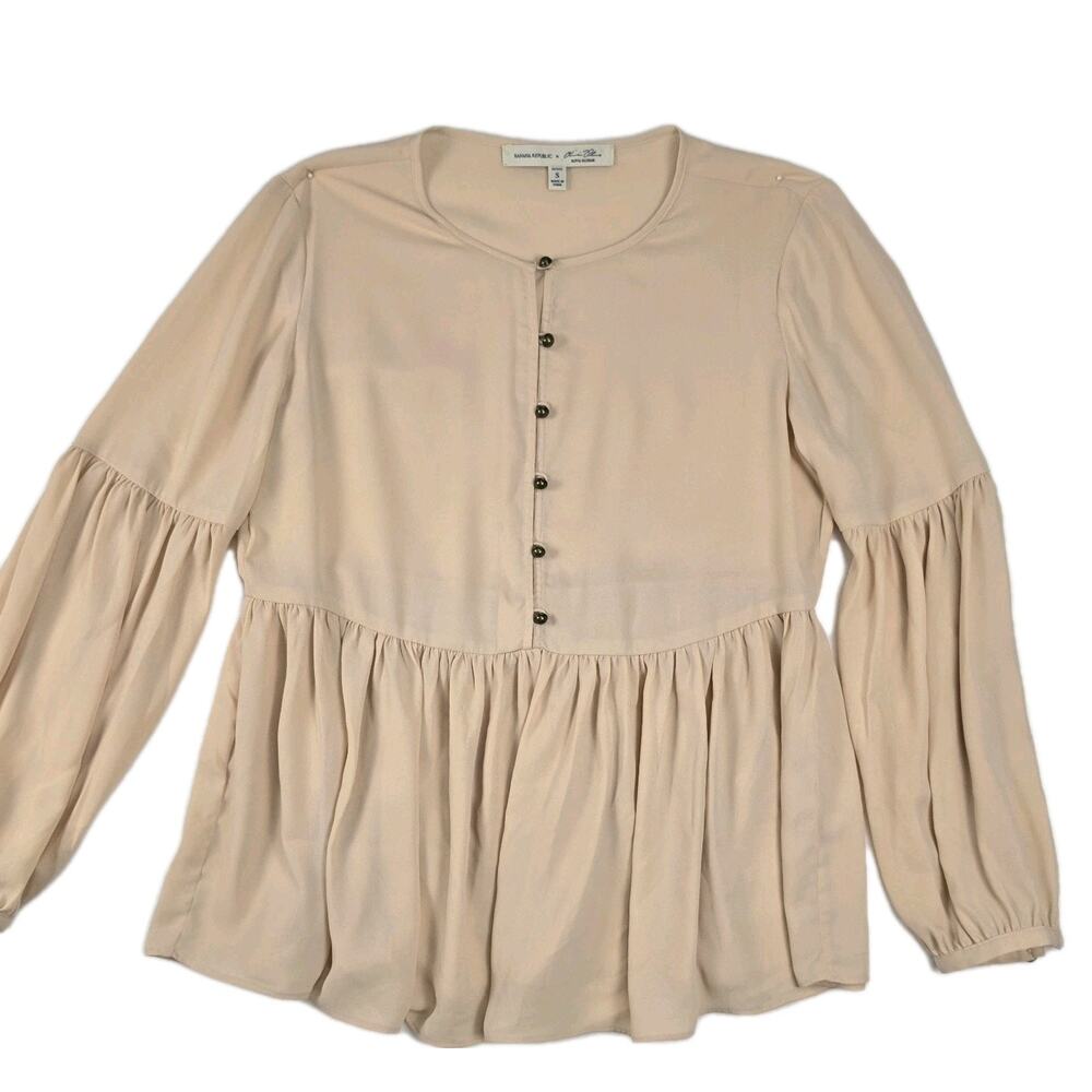 Banana Republic by Olivia Palermo Gathered Empire Blouse Size Petite Small